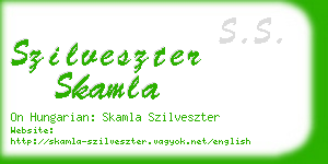 szilveszter skamla business card